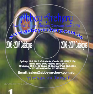 Abbey Archery's 318 page Catalogue and Price List on CD