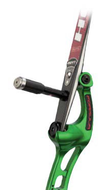 2012 Hoyt Green HPX riser limb pocket, floating limb bolt system and FUSE carbon limb blade dampener
