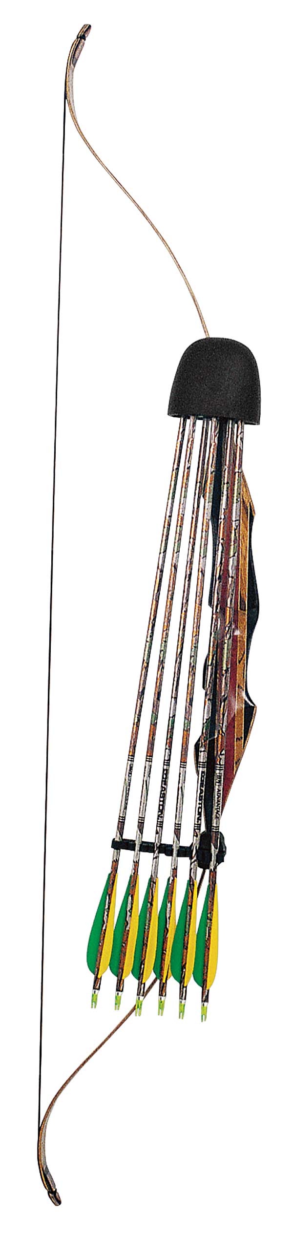 traditional archery quiver and arrows