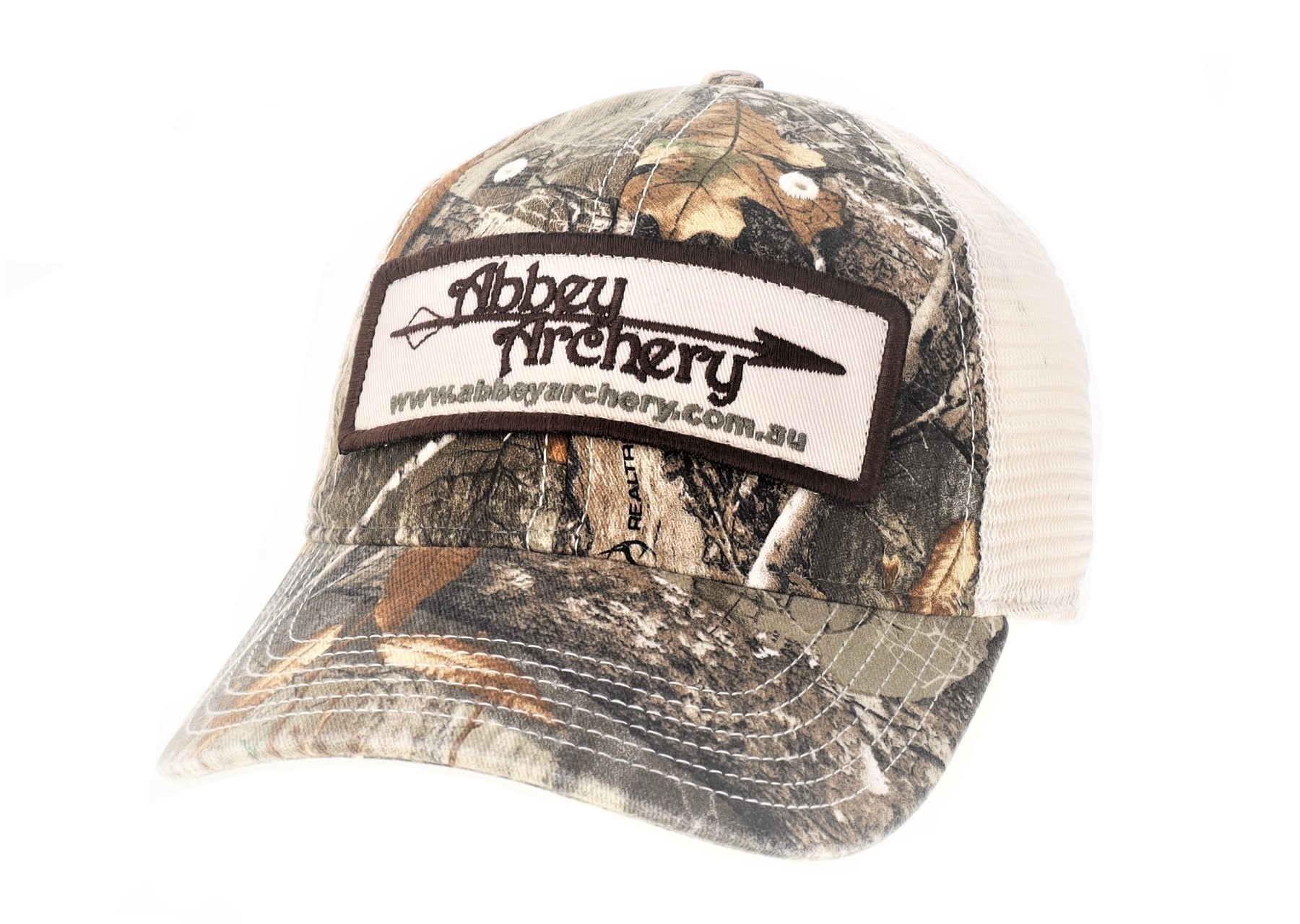 Abbey Archery Camo Mesh cap large image. Click to return to Abbey Archery Camo Mesh cap price and description