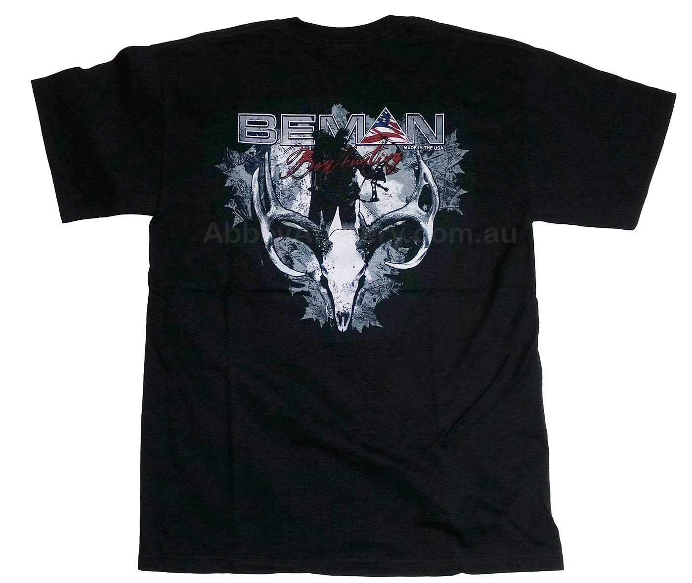 Beman Flag Short Sleeve T Shirt Black large image. Click to return to Beman Flag Short Sleeve T Shirt Black price and description