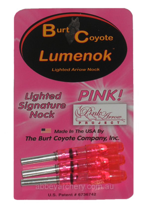 Burt Coyote Lumenok Lighted Signature and Super Nock pink 3 pack image