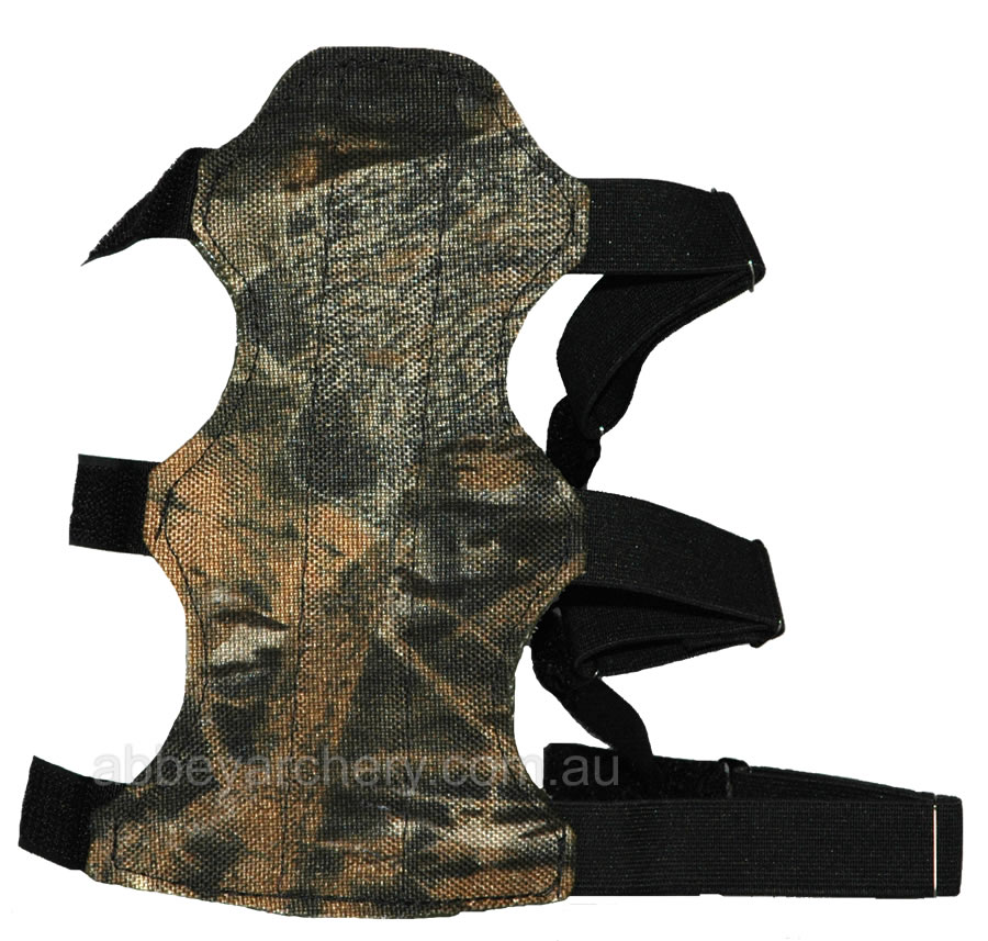 JMR Leather and Cordura Camo Hunting Armguard velcro large image. Click to return to JMR Leather and Cordura Camo Hunting Armguard velcro price and description