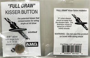 Full Draw Kisser Button slotted 1-2in large hole image