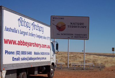 Truck reaches Queensland - Northern Territory border