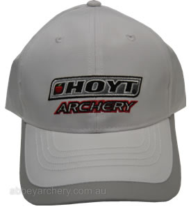 Hoyt Archery all white cap image