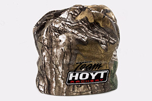 Hoyt black and camo reversible hunting beanie image