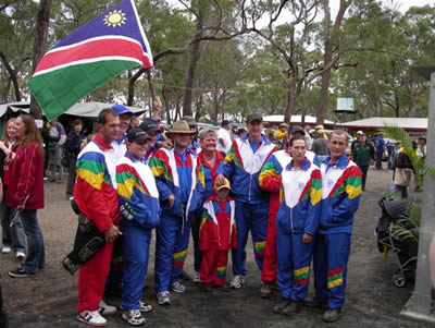 Archers from Namibia, where the 2007 IFAA World Championships are to be staged