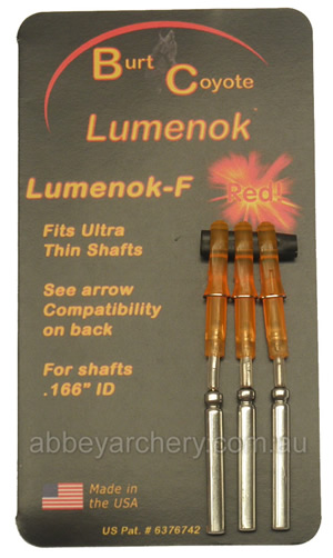 Burt Coyote Lumenok Lighted F Nock red 3 pack image