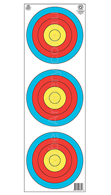 Maple Leaf World Archery Target Face 60cm 3 Spot Vertical image