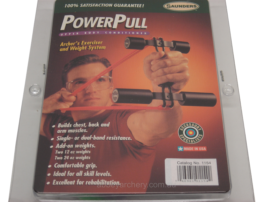 Saunders Power Pull Exerciser upper body conditioner with weights large image. Click to return to Saunders Power Pull Exerciser upper body conditioner with weights price and description