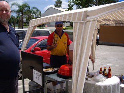 Free sausage sizzle - do you want a sausage?