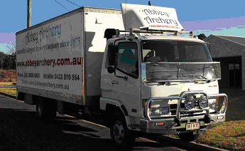 New truck with its signage - ready for the great round Australia trip