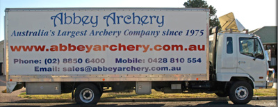 Signage on side of our new truck - rarin' to go on its round Australia trip