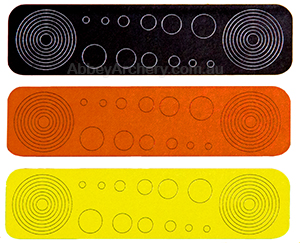 Specialty Circles & Dots Black, Orange, Yellow image