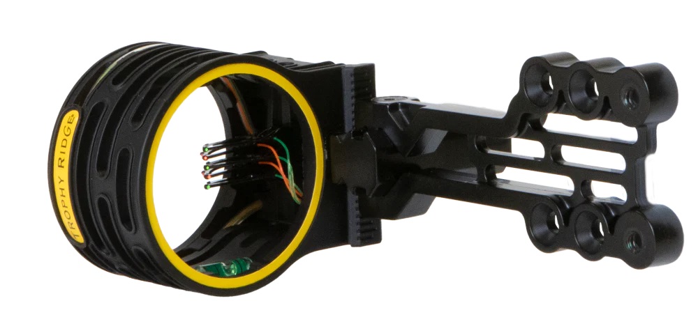 Trophy Ridge Ridgeline 5 Pin Fibre Optic sight black large image. Click to return to Trophy Ridge Ridgeline 5 Pin Fibre Optic sight black price and description