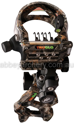 TruGlo Rival FX Micro Adjust 5 .019 fibre optic pin sight camo image