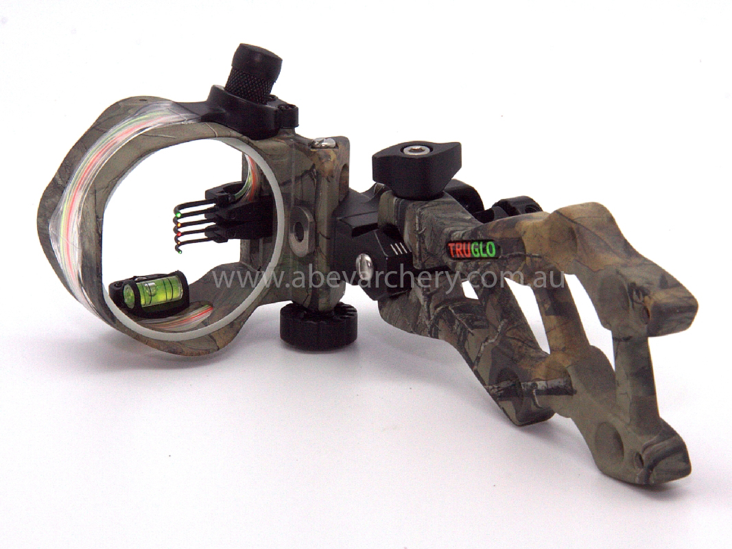 TruGlo Rival Hunter 5 fibre optic pin sight camo large image. Click to return to TruGlo Rival Hunter 5 fibre optic pin sight camo price and description