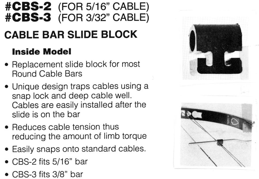 BPE Cable Bar Slide Inside 5-16" large image. Click to return to BPE Cable Bar Slide Inside 5-16" price and description