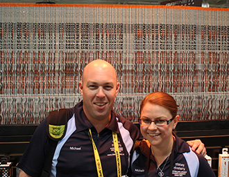 Michael and Michelle at the Eastonstand - ATA 2014