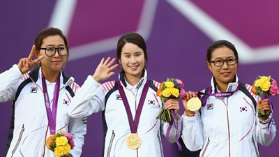 South Korea Womens Archery Team Win Gold