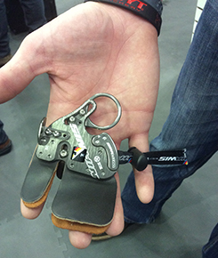 Grant showing one of the two new Win & Win Adjustable Finger Tabs
